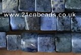 CCU462 15.5 inches 4*4mm cube blue dumortierite beads wholesale