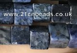 CCU488 15.5 inches 6*6mm cube blue dumortierite beads wholesale