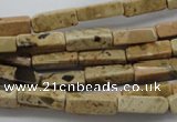 CCU501 15.5 inches 4*13mm cuboid desert jasper beads wholesale