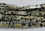 CCU511 15.5 inches 4*13mm cuboid dalmatian jasper beads wholesale