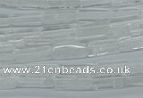 CCU516 15.5 inches 4*13mm cuboid white crystal beads wholesale