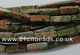 CCU517 15.5 inches 4*13mm cuboid unakite gemstone beads wholesale