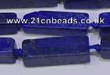 CCU620 15.5 inches 8*20mm - 10*30mm cuboid lapis lazuli beads