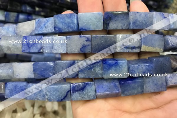 CCU650 15.5 inches 10*14mm - 11*15mm cuboid blue aventurine beads