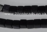 CCU66 15.5 inches 8*8mm cube blue goldstone beads wholesale
