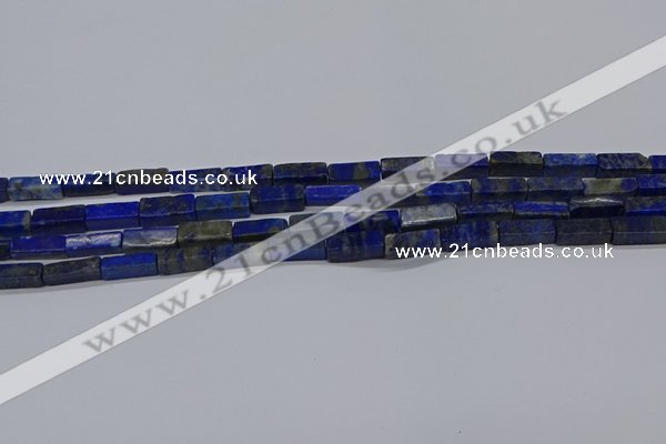 CCU721 15.5 inches 4*13mm cuboid lapis lazuli beads wholesale