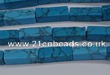 CCU725 15.5 inches 4*13mm cuboid imitation turquoise beads wholesale