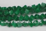 CCU92 15.5 inches 4*4mm cube dyed white jade beads wholesale