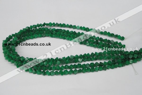 CCU92 15.5 inches 4*4mm cube dyed white jade beads wholesale