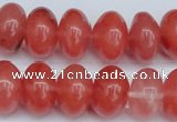 CCY151 15.5 inches 13*18mm rondelle cherry quartz beads wholesale