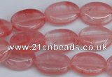 CCY157 15.5 inches 13*18mm oval cherry quartz beads wholesale