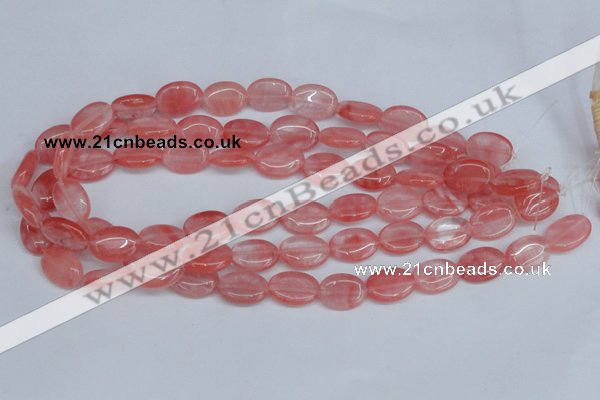 CCY157 15.5 inches 13*18mm oval cherry quartz beads wholesale