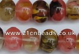 CCY203 15.5 inches 13*18mm rondelle volcano cherry quartz beads