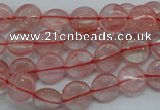 CCY61 15.5 inches 10mm flat round cherry quartz beads wholesale