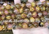 CCY644 15.5 inches 12mm round volcano cherry quartz beads