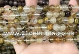 CCY646 15.5 inches 6mm round volcano cherry quartz beads