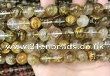 CCY650 15.5 inches 14mm round volcano cherry quartz beads