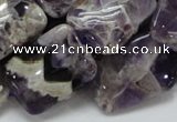 CDA06 15.5 inches 18*25mm rectangle dogtooth amethyst quartz beads