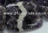 CDA09 15.5 inches 30*40mm rectangle dogtooth amethyst quartz beads