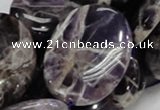 CDA11 15.5 inches 30*40mm oval dogtooth amethyst quartz beads