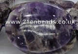 CDA12 15.5 inches 35*50mm oval dogtooth amethyst quartz beads