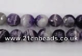 CDA153 15.5 inches 10mm faceted round dogtooth amethyst beads