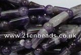 CDA17 15.5 inches 6*12mm column & round dogtooth amethyst beads