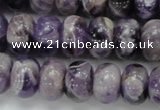 CDA19 15.5 inches 10*14mm rondelle dogtooth amethyst quartz beads