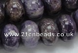 CDA20 15.5 inches 15*20mm rondelle dogtooth amethyst quartz beads