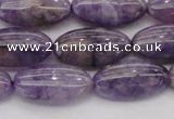 CDA301 15.5 inches 9*18mm oval dyed dogtooth amethyst beads