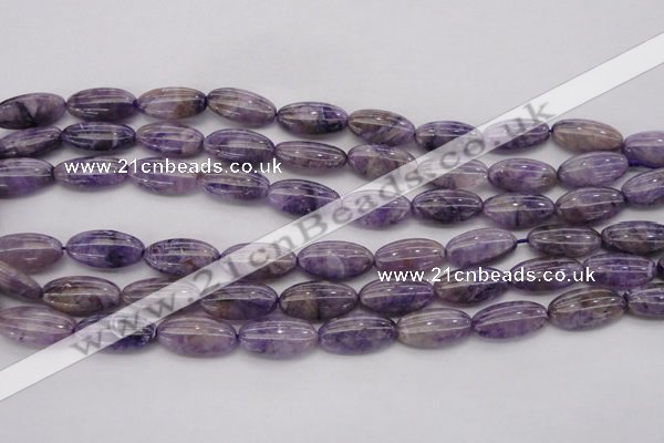 CDA301 15.5 inches 9*18mm oval dyed dogtooth amethyst beads