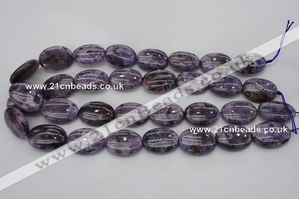CDA302 15.5 inches 18*25mm oval dyed dogtooth amethyst beads