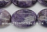 CDA303 15.5 inches 22*30mm oval dyed dogtooth amethyst beads