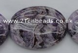 CDA304 15.5 inches 30*40mm oval dyed dogtooth amethyst beads