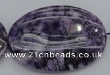 CDA305 15.5 inches 35*50mm oval dyed dogtooth amethyst beads