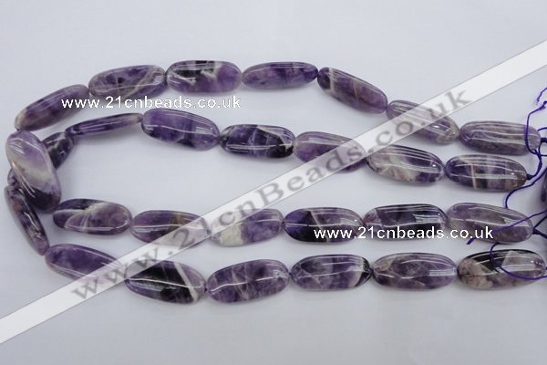 CDA35 15.5 inches 13*28mm oval dogtooth amethyst beads