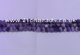 CDA351 15.5 inches 6mm round matte dogtooth amethyst beads