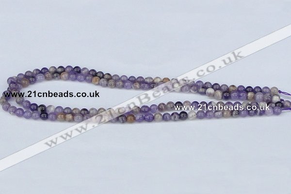 CDA51 15.5 inches 6mm round dogtooth amethyst beads wholesale