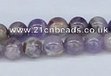 CDA52 15.5 inches 8mm round dogtooth amethyst beads wholesale