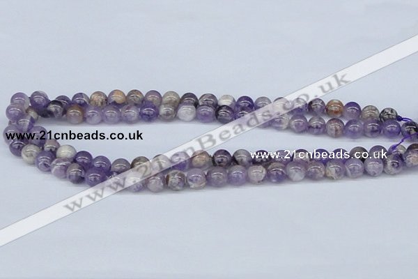 CDA52 15.5 inches 8mm round dogtooth amethyst beads wholesale