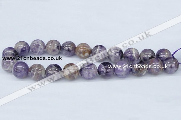 CDA57 15.5 inches 18mm round dogtooth amethyst beads wholesale