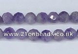 CDA59 15.5 inches 8mm faceted round dogtooth amethyst beads