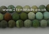 CDB101 15.5 inches 6mm round matte New dragon blood jasper beads