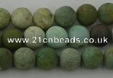 CDB102 15.5 inches 8mm round matte New dragon blood jasper beads