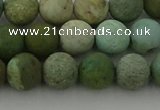 CDB103 15.5 inches 10mm round matte New dragon blood jasper beads