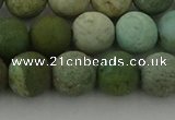 CDB104 15.5 inches 12mm round matte New dragon blood jasper beads