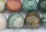 CDB112 15 inches 10mm round new dragon blood jasper beads