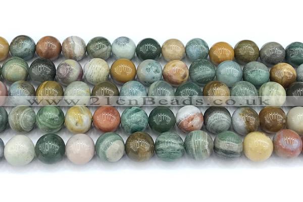 CDB112 15 inches 10mm round new dragon blood jasper beads