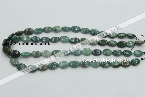 CDB19 15.5 inches 10*14mm oval natural new dragon blood jasper beads