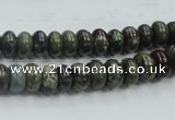 CDB201 15.5 inches 5*8mm rondelle natural dragon blood jasper beads